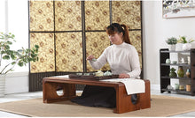 Cargar imagen en el visor de la galería, Mesa de centro en madera estilo japonés 60 x 40cm